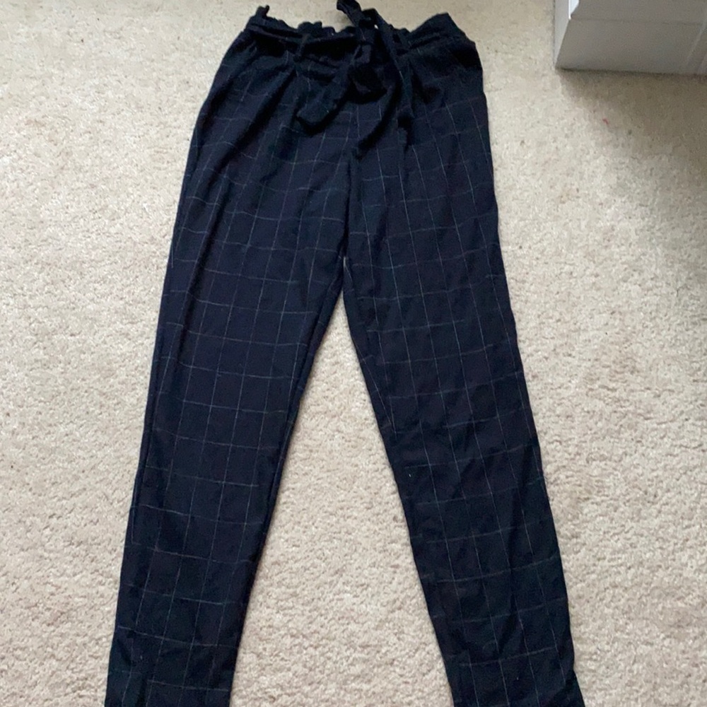 Plaid Comfy Cigarette Pants